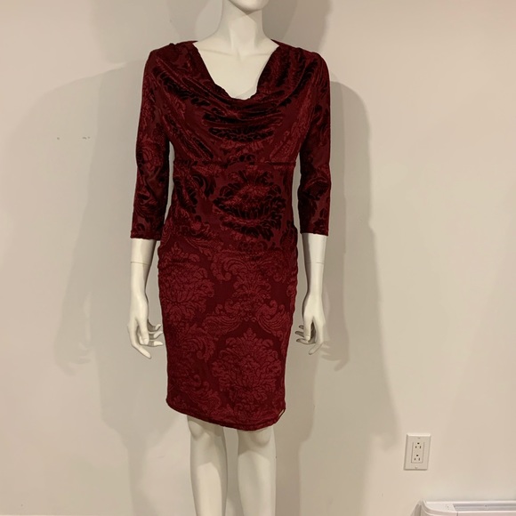 Velour cocktail dress - Picture 2 of 5